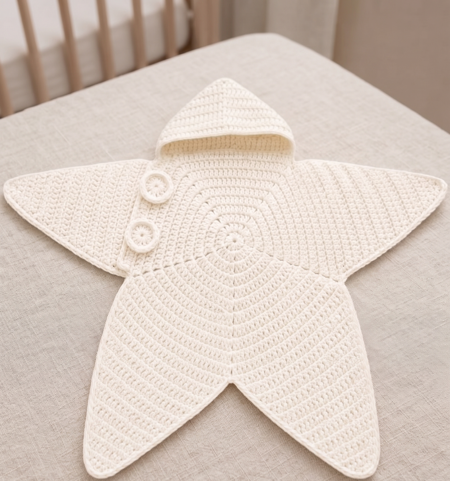 Patron Crochet 6 en 1 – Cocon Étoile Bébé