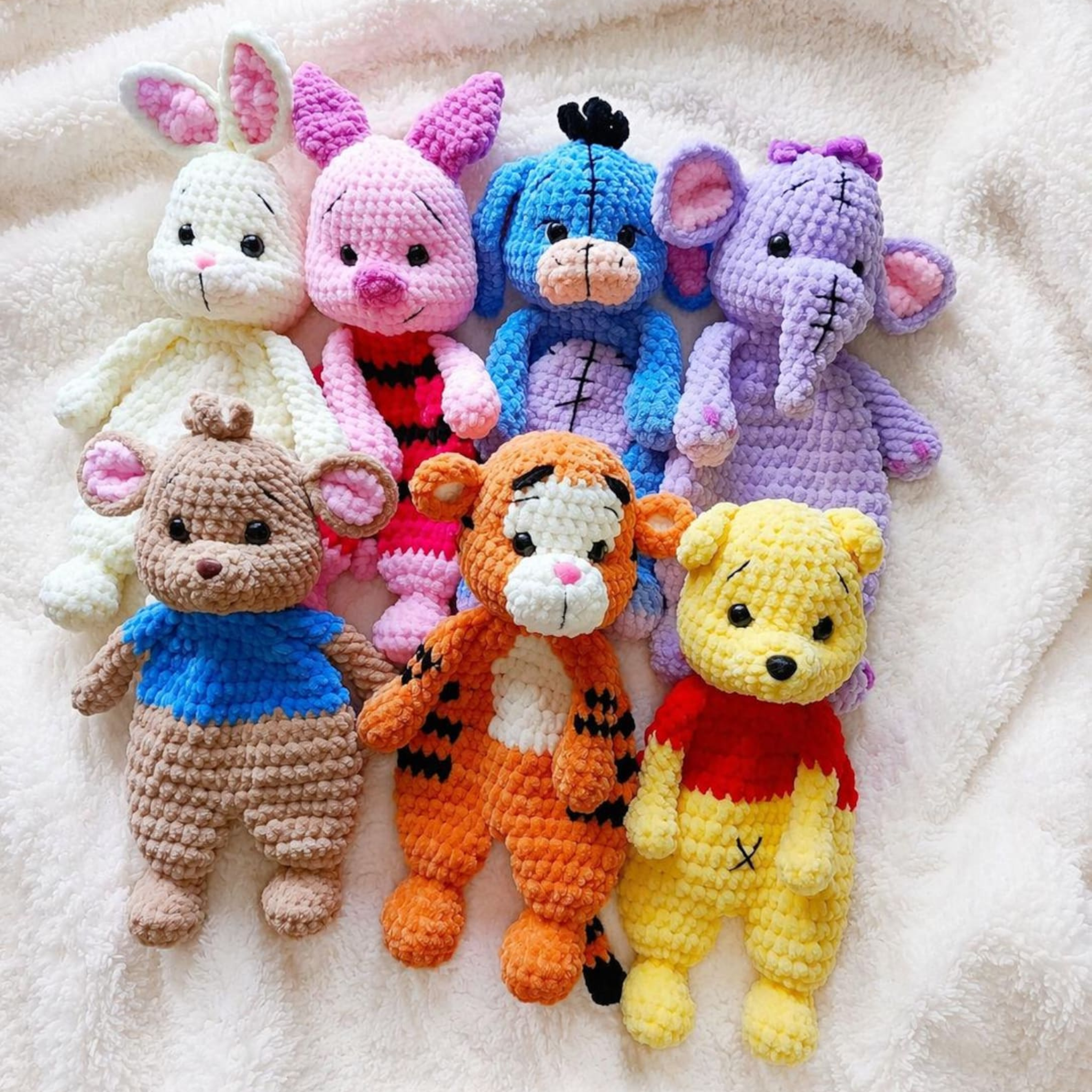 Modèle de Crochet 7en1 Ours & Amis
