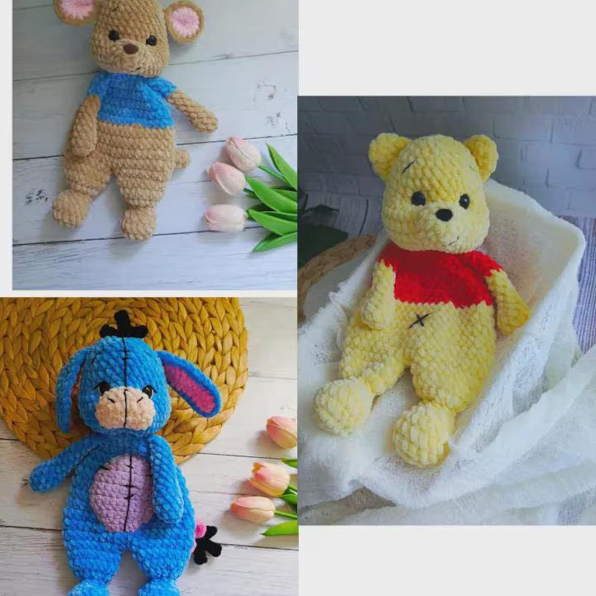 Modèle de Crochet 7en1 Ours & Amis