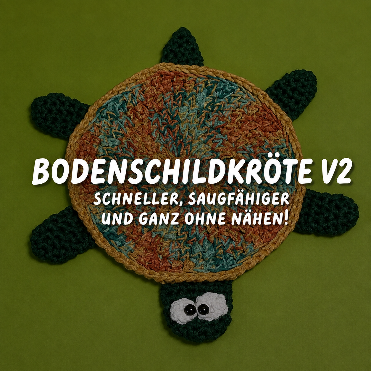 Häkelanleitung Boden-Schildkröte, Wischtuch Ohne Nähen