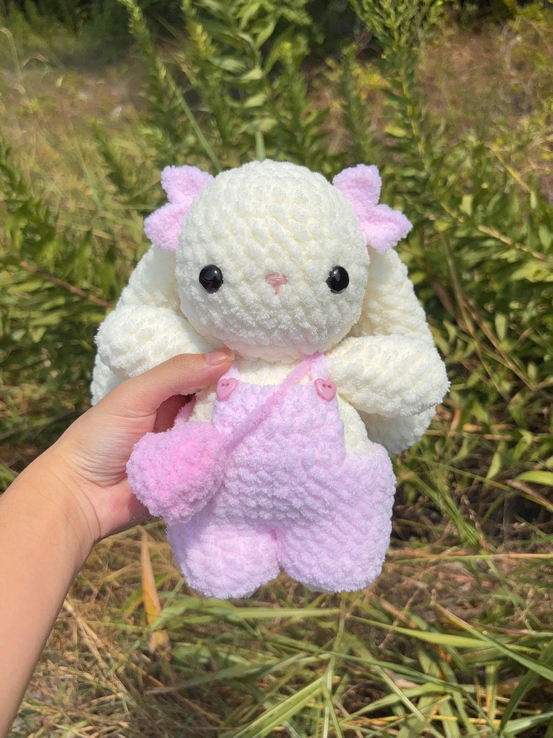 11-in-1 Häkelanleitung – Baby-Hase mit Kleidung