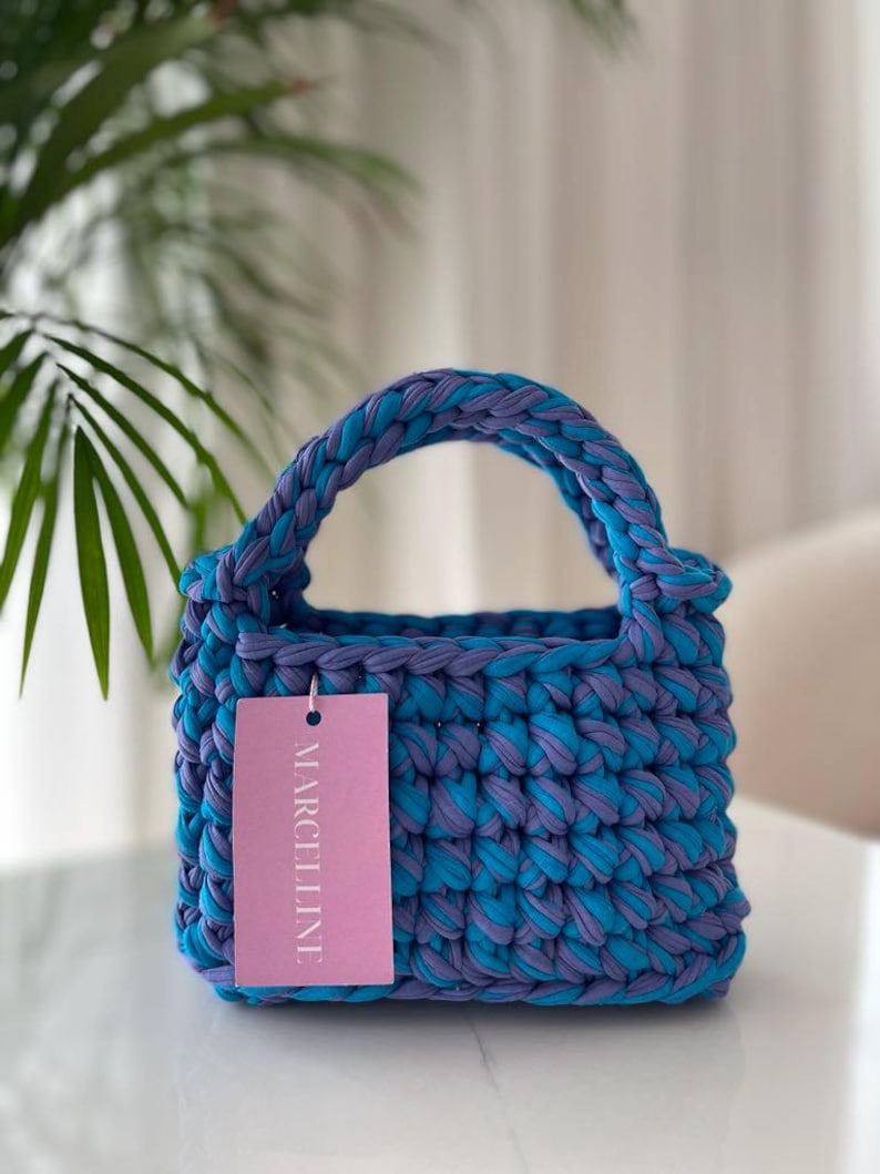 Häkelanleitung Häkeltasche aus T-Shirt-Garn