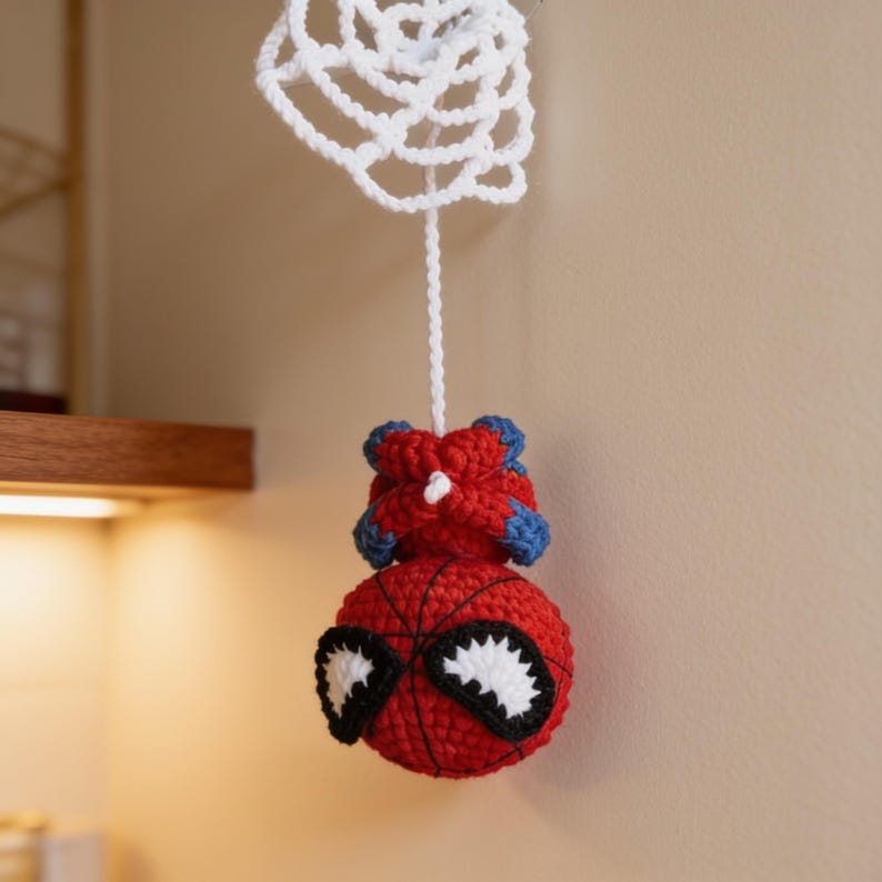 Spider-Man häkeln: 3in1 Anhänger PDF