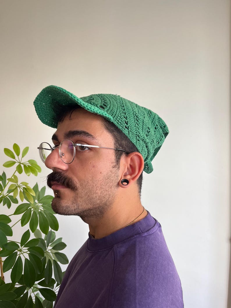 Häkelanleitung Bandana Cap, Sommermütze
